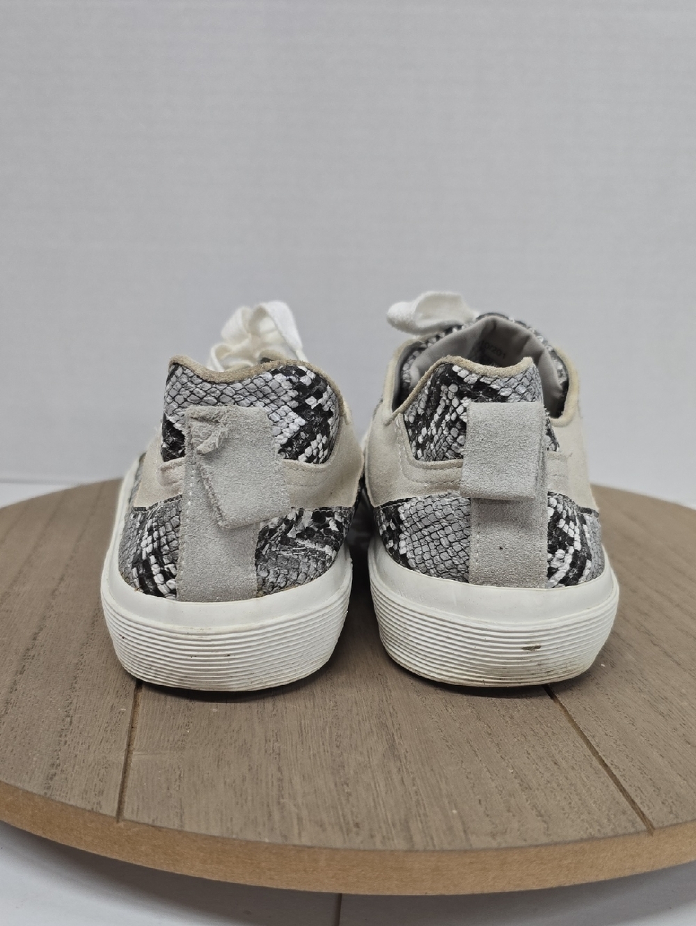 Zara Snakeskin Animal Print Trainers Sneakers Size 40 - Picture 6 of 14